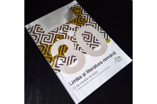 Carte 30 de modele de teste - Limba si literatura romana (2018) (Evaluarea Nationala) (Veche)