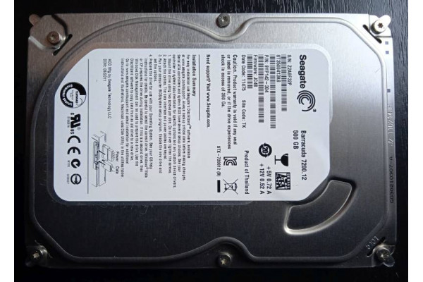 Hard disk Seagate 500GB, SATA3, 7200rpm, 16MB, ST3500413AS, Second Hand