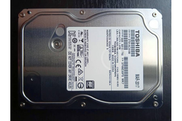 Hard disk Toshiba 1TB SATA3 7200rpm 32MB DT01ACA100 (Second-Hand)