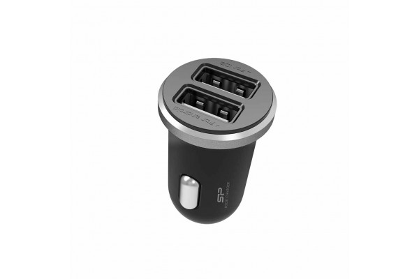 Incarcator Silicon Power de masina, 5V, 2.1A, Fast Charging, 2xPort USB, Nou