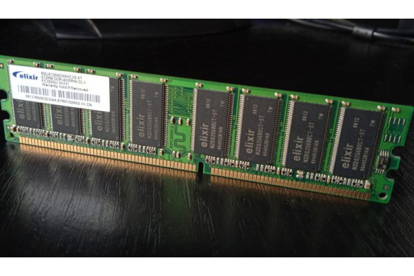 Memorie PC Elixir 512MB DDR, 400MHz, CL3, PC3200U, Second Hand