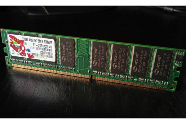 Memorie PC Sycron 512MB DDR 400MHz PC3200, Second Hand