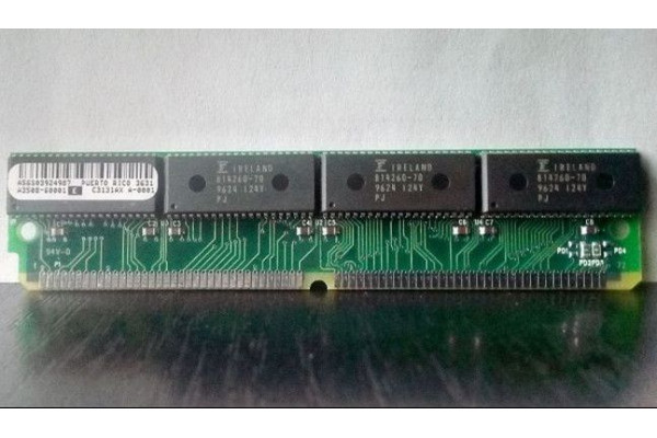 Memorie 2MB SIMM EDO / FPM RAM, 72 pini, vintage, 1996, Second Hand