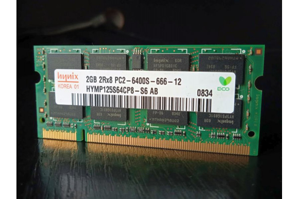 Memorie laptop Hynix 2GB DDR2 800MHz PC2-6400S (Second-Hand)