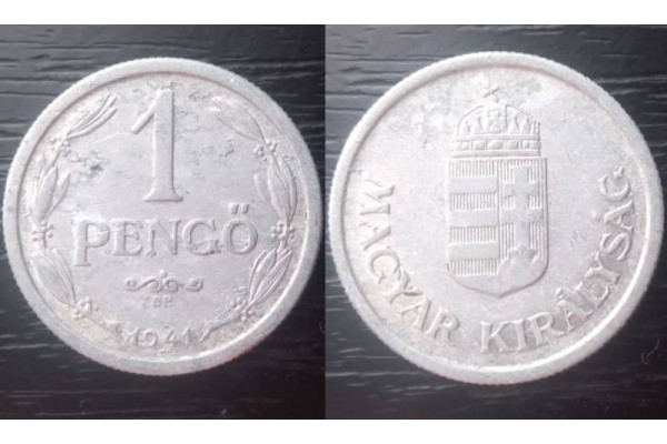 Moneda 1 pengo 1941 Ungaria (Veche)