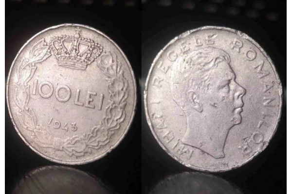 Moneda 100 lei 1943 Mihai I (Veche)