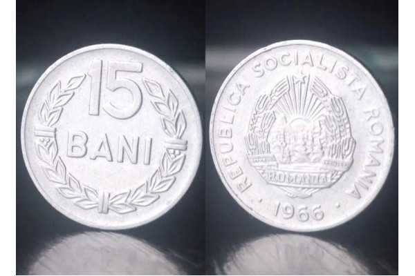 Moneda 15 bani 1966 - RSR (Veche)