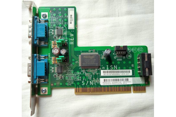 Placa PCI Dual Serial 2x COM + cablu 10pini, Second Hand