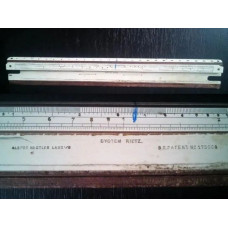 Rigla de calcul 25 cm, anii 1900, Albert Nestler System Rietz Pre-Model 23, c1908-1911 (Vintage)