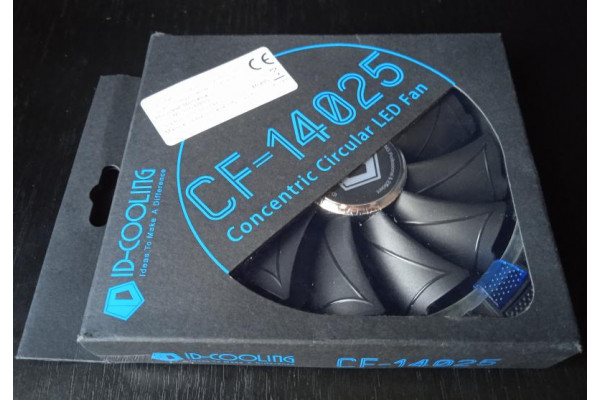 Ventilator ID-Cooling 140x140x25mm, 12VDC, 0.16A, LED Albastru, CF-14025-B, Nou