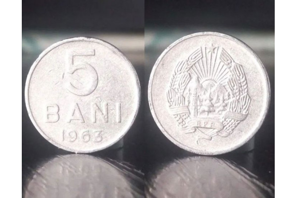 Moneda 5 bani 1963 - RPR (Veche)