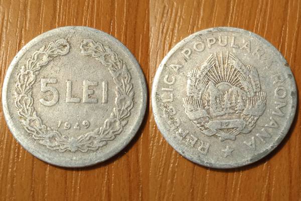 5 lei 1949 - RPR, Moneda Veche