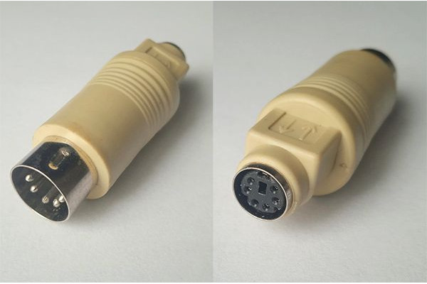 Adaptor Tastatura DIN (5 pin) AT la PS2, Vintage, Second Hand