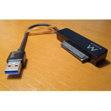 Adaptor USB 3.2 la SATA, 7+15 pini pentru SSD si HDD, Ewent, Second Hand