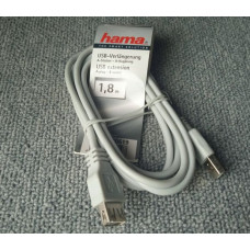 Cablu Hama prelungitor de USB, 1,8 m, Nou