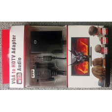 Cablu convertor iesire VGA+Audio la HDMI, Nou