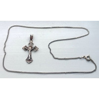 Cruciulita cu Isus si lantic din Argint, Vechi