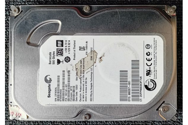 Hard disk Seagate Barracuda 500GB, 7200rpm, 16MB, SATA3, ST500DM002, Second Hand