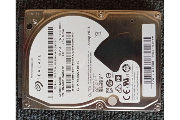 Hard disk laptop Seagate 2TB, ST2000LM003, SATA3, Defect, Second Hand