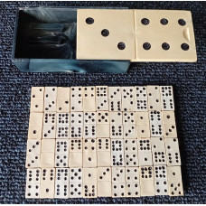 Joc Mini Domino de buzunar, 44 piese, din perioada comunista, Vintage