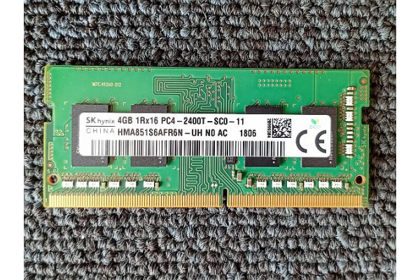 Memorie laptop SK Hynix 4GB DDR4, 2400MHz, PC4-2400T, Second Hand