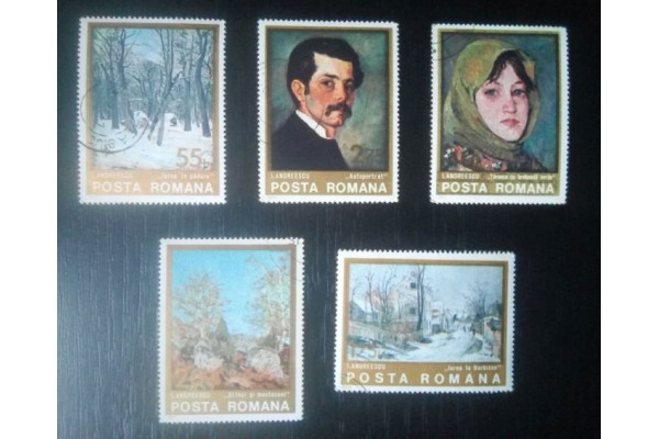 Timbre Romania Picturi Arta - Ion Andreescu, 1975, Vechi