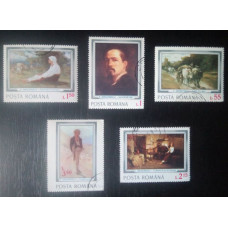Timbre Romania Picturi Arta - Nicolae Grigorescu, 1977, Vechi