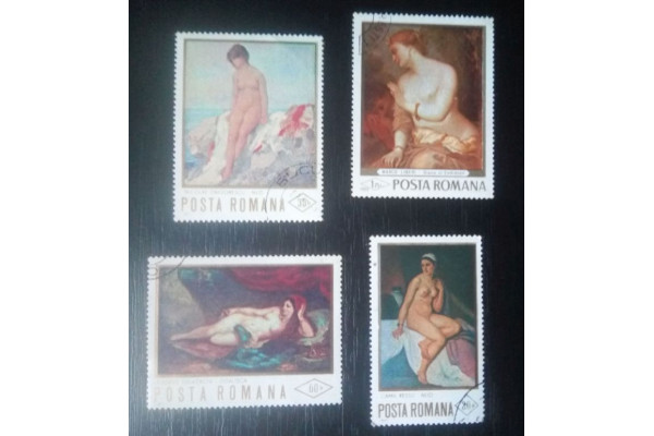 Timbre Romania Picturi Arta - Nuduri, 1971, Vechi