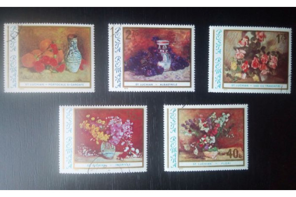 Timbre Romania Picturi Arta - Stefan Luchian, 1976, Vechi
