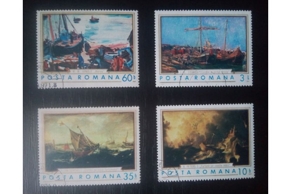 Timbre Romania Picturi Arta - Marina, 1971, Vechi