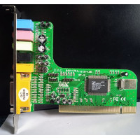 Placa audio CMedia CMI 8738, 3D audio, 6 canale, PCI, Second Hand