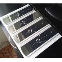 Placa sticla ornament 215 x 60 mm, Second Hand