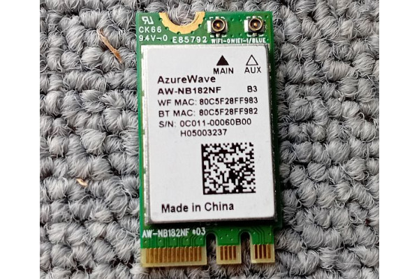 Placa wireless AzureWave AW-NB182NF, M.2, Second Hand