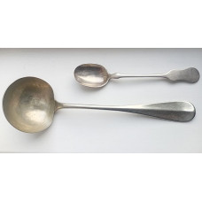 Polonic si lingurita din Argint, Vintage