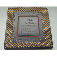 Procesor Intel Pentium MMX 233MHz, socket 7, SL27S, P5, 1995, Second Hand