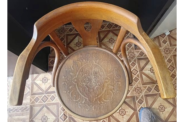 Scaun de lemn autentic Vienna Pancota, vintage