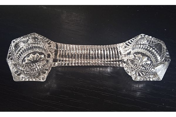 Solnita de sticla din perioada comunista, model rar, foarte frumos, Vintage